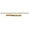 Image 1 : Small piece (7") of gold "olive blossom" chain.