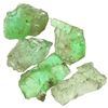 Image 1 : Lot of 5 natural emeralds of 1-2 carats each.