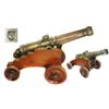 Image 1 : Bronze signal cannon, Dutch, ca. 1680, on wooden carriage.