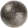 Image 1 : Large iron cannonball, probably 1700s.