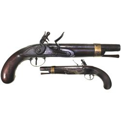 English flintlock pistol, ca. 1790.