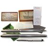 Image 1 : Parker 75 fountain pen made in 1965 from 1715-Fleet silver, in original presentation box, with match