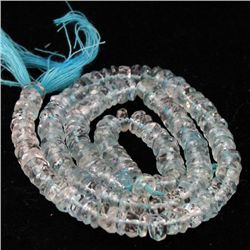 90ct HiGrade Aquamarine Bead Strand (JEW-4234)