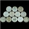 Image 2 : 1907D/O/S Barber 10c Circulated 12pcs (COI-12487)