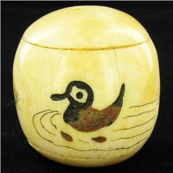 Handcarved Bone Duck Pendant (CLB-1068)