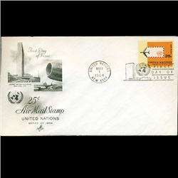 1964 UN First Day Pair Postal Cover (STM-2534)