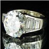 Image 2 : 27.42twc Lab Diamond White Gold Vermeil/925 Ring (JEW-3985)