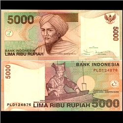 2002 Indonesia 5000 Rupiah Note Crisp Unc (CUR-06762)