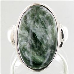 58.8twc Natural Kunzite Sterling Ring (JEW-4089A)