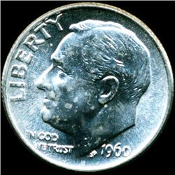 1960 FDR Silver 10c MS66 Full Bands (COI-11633)