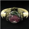 Image 1 : 620ct Bone & Ruby Zosite Bangle Bracelet (JEW-3853)