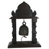 Image 1 : Vintage Thai Temple Bell on Elaborate Teak Stand (DEC-473)