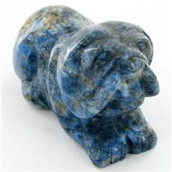 96gm Carved Lapis Dog (MIN-001876)