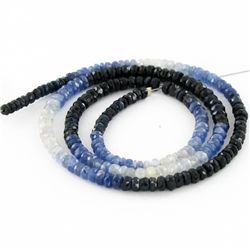 45ct HiGrade Multi-color Sapphire Bead Strand (JEW-4258)