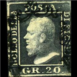 1859 Sicily 20gr Stamp (STM-0902)