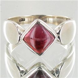 23.4twc Garnet Sterling Ring (JEW-3902)