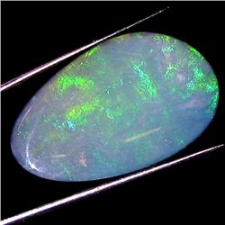 8.85ct Australian Black Opal Doublet Full Fire (GEM-46608)