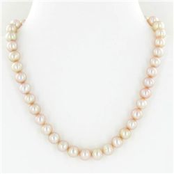 Scarce Peach Saltwater Pearl Necklace (JEW-250H)