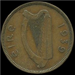 1939 Ireland 1/2p AU Scarce (COI-10144)
