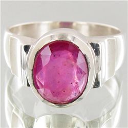 33.75twc Ruby Sterling Ring (JEW-4116A)
