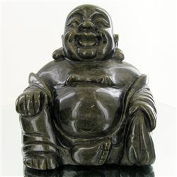 1800ct Handcarved Rainbow Obsidian Buddha (CLB-1072A)