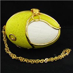 Handmade Carved Goose Egg Clutch Handbag Evening Bag (ACT-413)