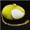 Image 1 : Handmade Carved Goose Egg Clutch Handbag Evening Bag (ACT-413)