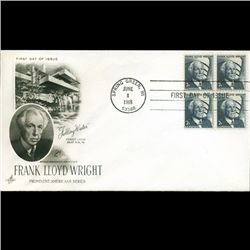 1966 US First Day 4 Block Postal Cover (STM-2572)