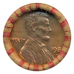 1982D Lincoln Cent Scarce Never Opened BU Roll (COI-5524)