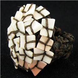 Crocheted Shell Ring (JEW-4322)