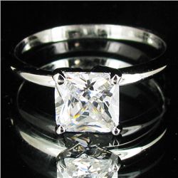 13.2twc Lab Diamond White Gold Vermeil/925 Ring (JEW-3962)