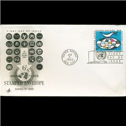 1969 UN First Day Postal Cover (STM-2768)