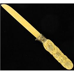 Carved Turtles Bone Dagger (CLB-1117)