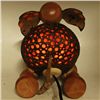 Image 3 : Coconut Shell Teak Elephant Lamp (DEC-682)