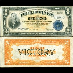 1944 Philippines 1P VICTORY Note Better Grade (CUR-07204)