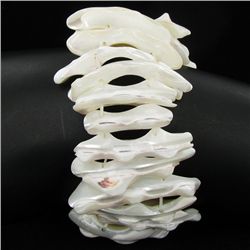 Stretch Shell/MOP Bracelet (JEW-4304)