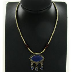 135ct Handcrafted Lapis Nickel Necklace (JEW-4376A)