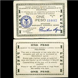 1944 WW2 Guerrilla Rebel Philippines 1P Note Mindinao (CUR-07209)