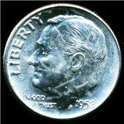 1958D FDR 10c MS66/67 Full Bands Buggs Bunny ERROR (COI-12532)