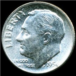 1954 FDR 10c MS66/67 Full Bands (COI-12527)
