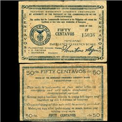 1943 WW2 Guerrilla Rebel Philippines 50c Note Mindanao (CUR-07187)