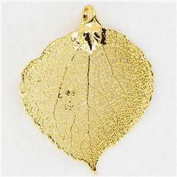 Gold Filled Aspen Leaf Pendant (JEW-3875)