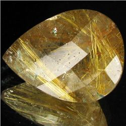 29.00ct Faceted Golden Rutile Quartz (GEM-32058)