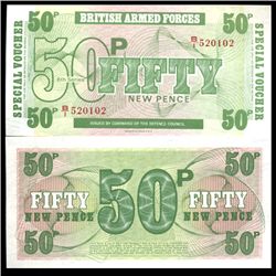 1972 50 Pence Military Note Crisp Uncirculated (CUR-06076)