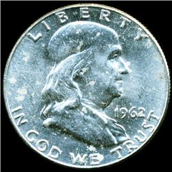 1962D Franklin Half MS64/65 Full Bell Lines (COI-11266)