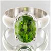 Image 1 : 35twc Natural Peridot Sterling Ring (JEW-4155)