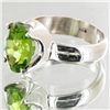 Image 2 : 35twc Natural Peridot Sterling Ring (JEW-4155)