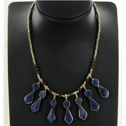 250ct Handcrafted Lapis Nickel Necklace (JEW-4373)