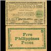 Image 1 : 1944 WW2 Guerrilla Rebel Philippines 5P Note Negros (CUR-07238)