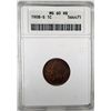 Image 1 : 1908-S INDIAN ONE CENT ANACS MS-60 RB NICE!